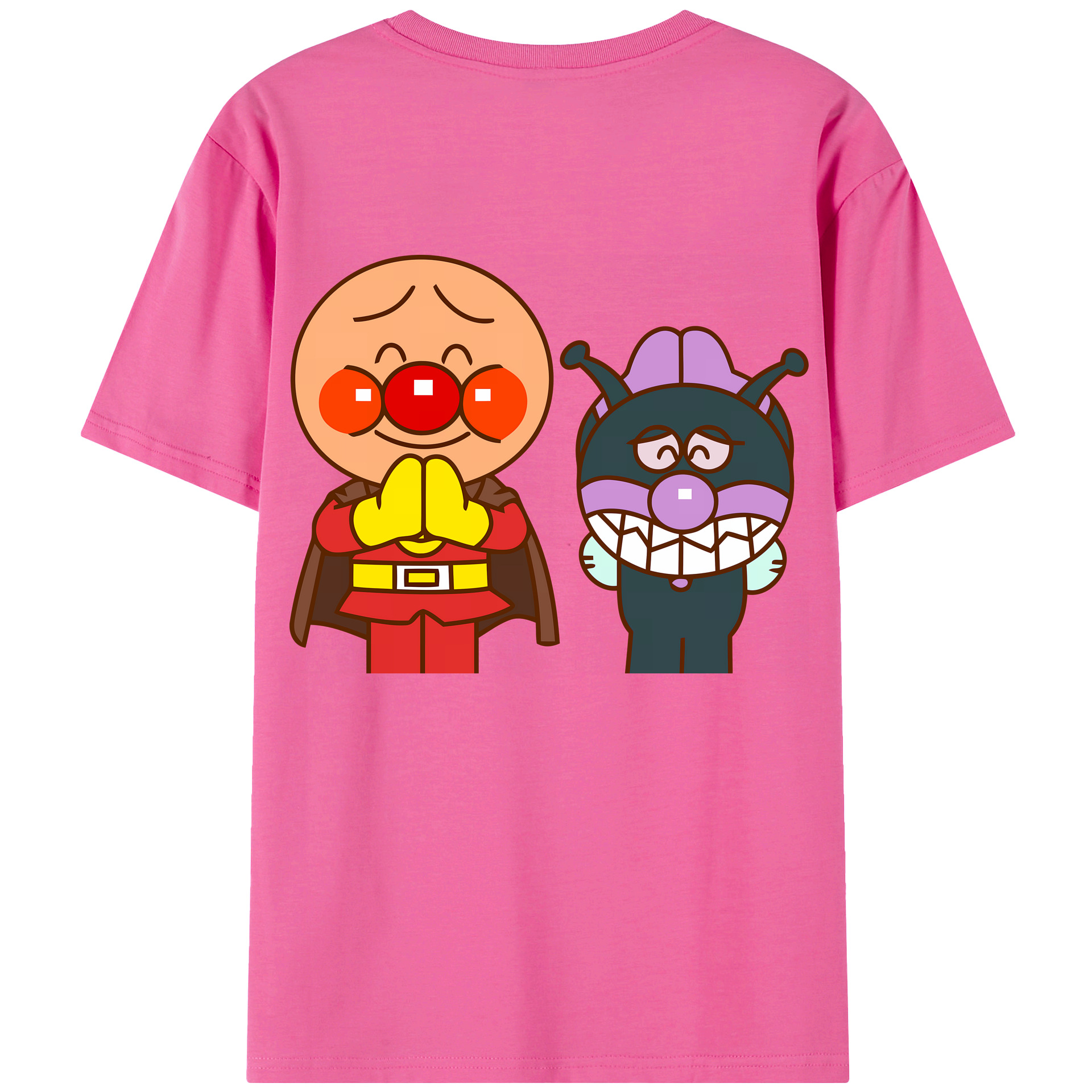 （画像用） アンパンマン Anpanman レディース半袖Tシャツ(バックプリント)